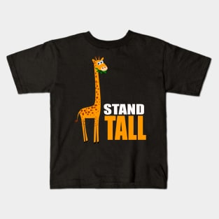 Cute Giraffe Gifts - Stand Tall Kids T-Shirt